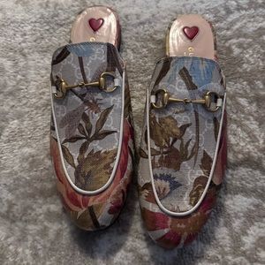 GG Supreme Monogram Water Flora Womens Princetown